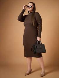 SASSAFRAS Curve Bodycon Midi Dress