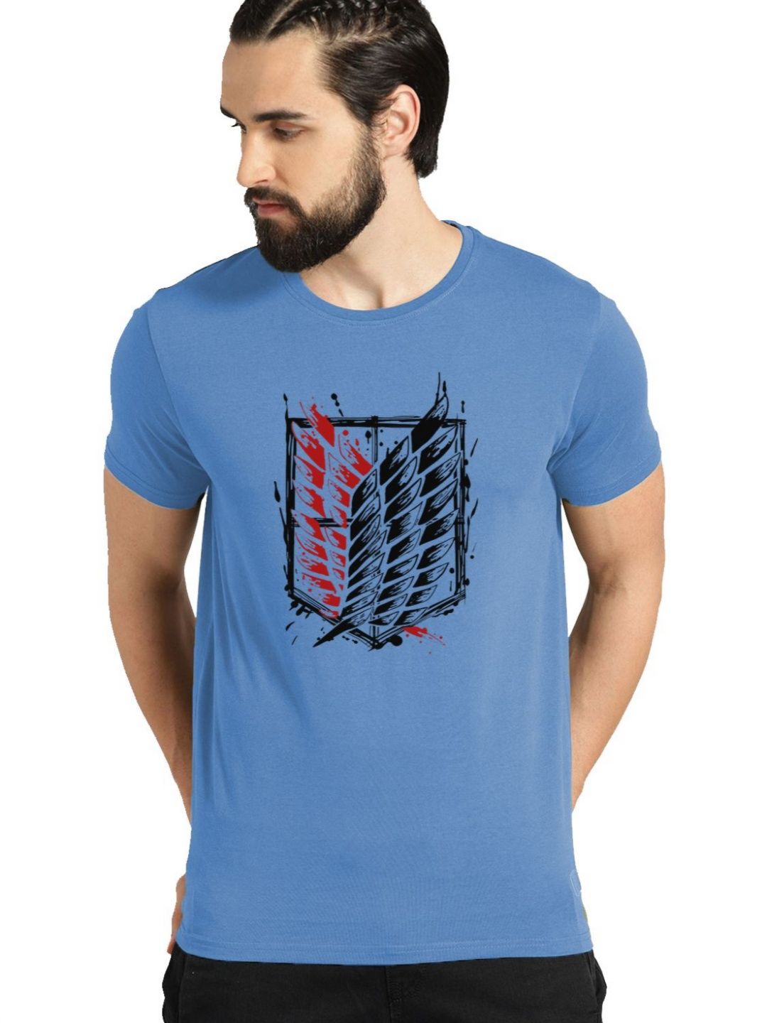 ADRO Men Pack Of 3 Graphic Printed T-shirts