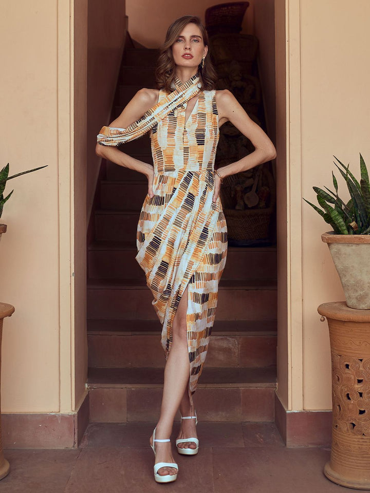 Mamicha Women Printed A-Line Dress