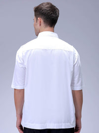 The Indian Garage Co Men Boxy Fit Spread Collar Solid Cotton Casual Shirt