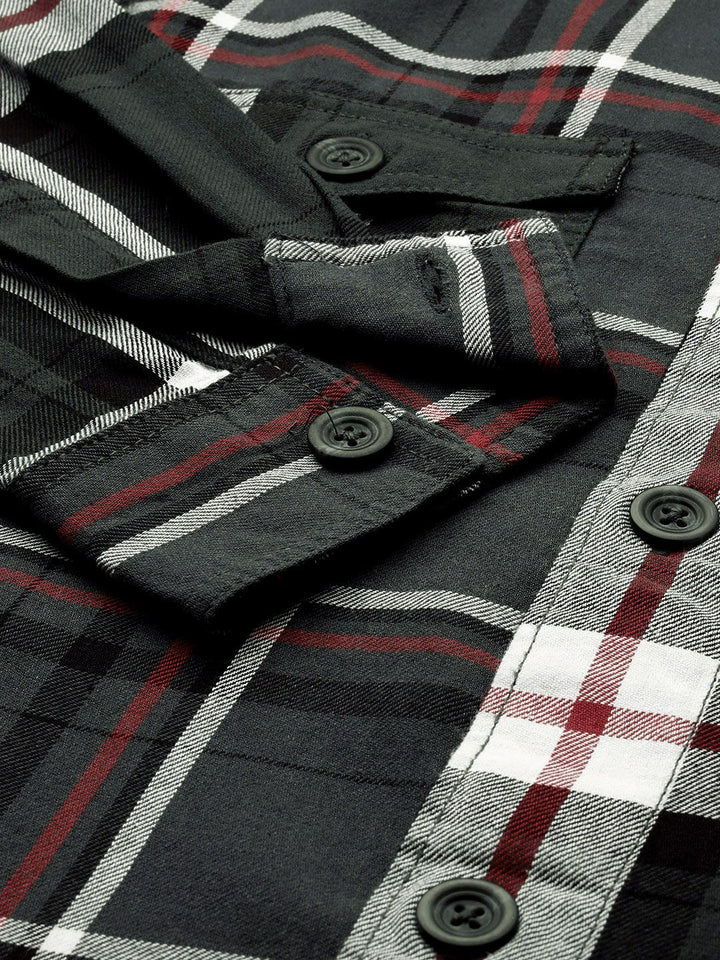 The Indian Garage Co Men Opaque Checked Casual Shirt