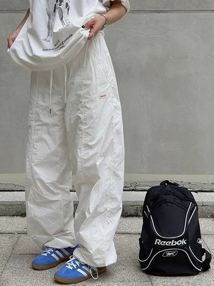 DressBerry Women Loose Fit Parachute Trousers