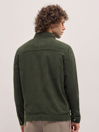 THE BEAR HOUSE Men Striped Lightweight Outdoor Open Front Jacket