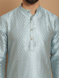 Anouk Ethnic Motifs Embroidered Straight Kurta With Churidar