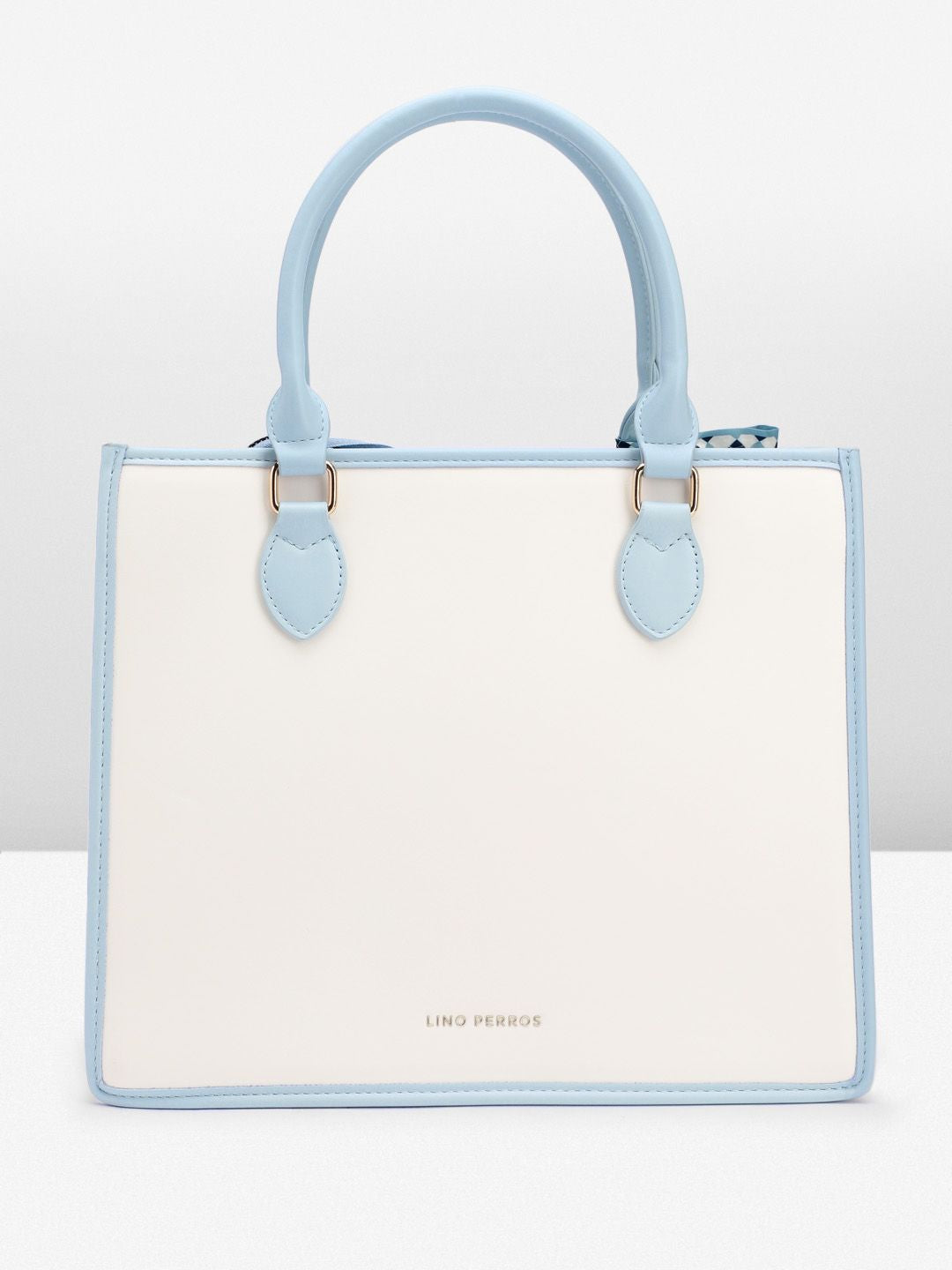 Lino Perros Structured Handheld Bag with Bow Detail