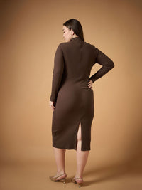 SASSAFRAS Curve Bodycon Midi Dress
