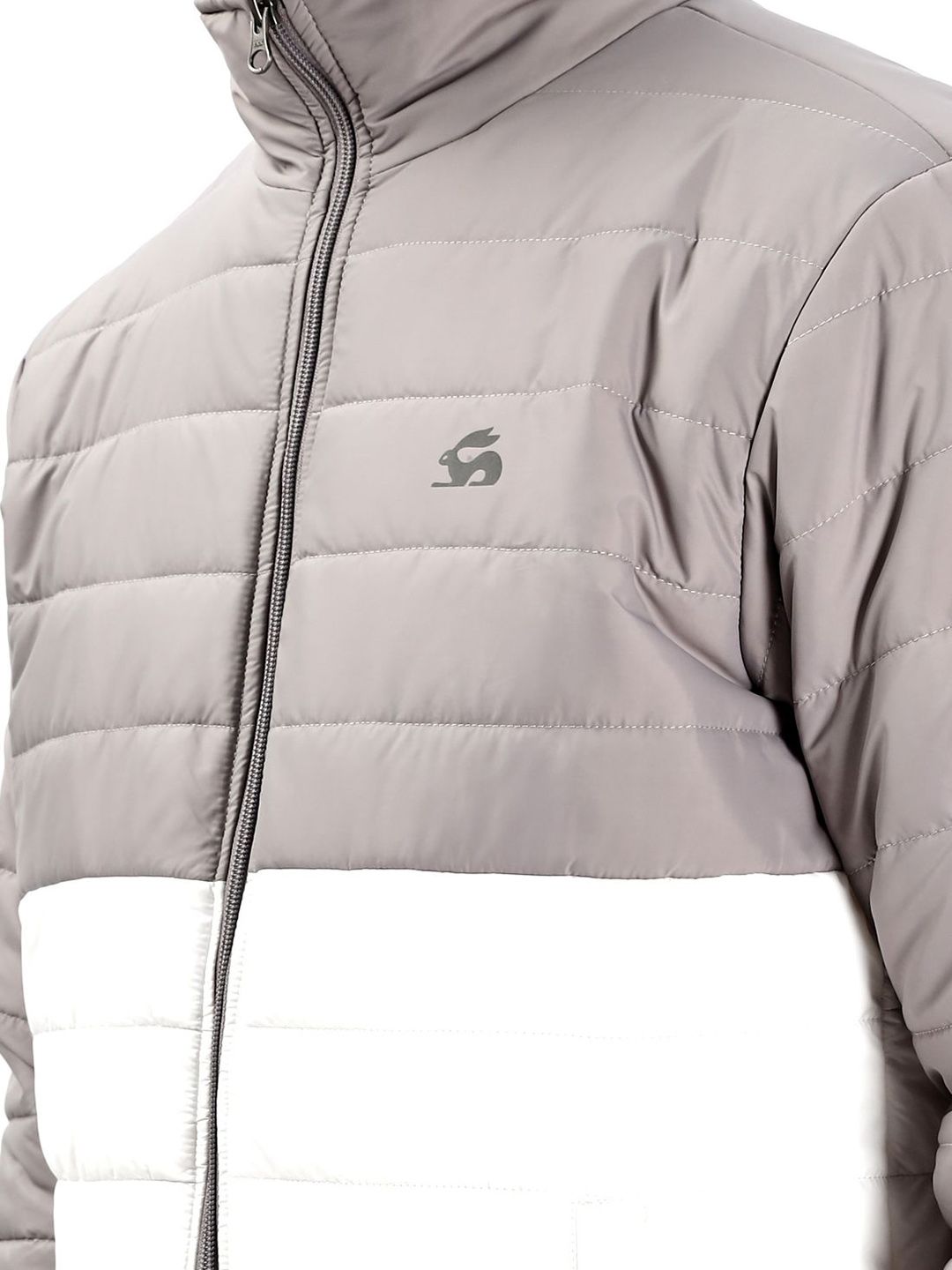 ADRO Men Colourblocked Windcheater Bomber dengan Jaket Patchwork