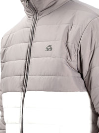 ADRO Men Colourblocked Windcheater Bomber dengan Jaket Patchwork