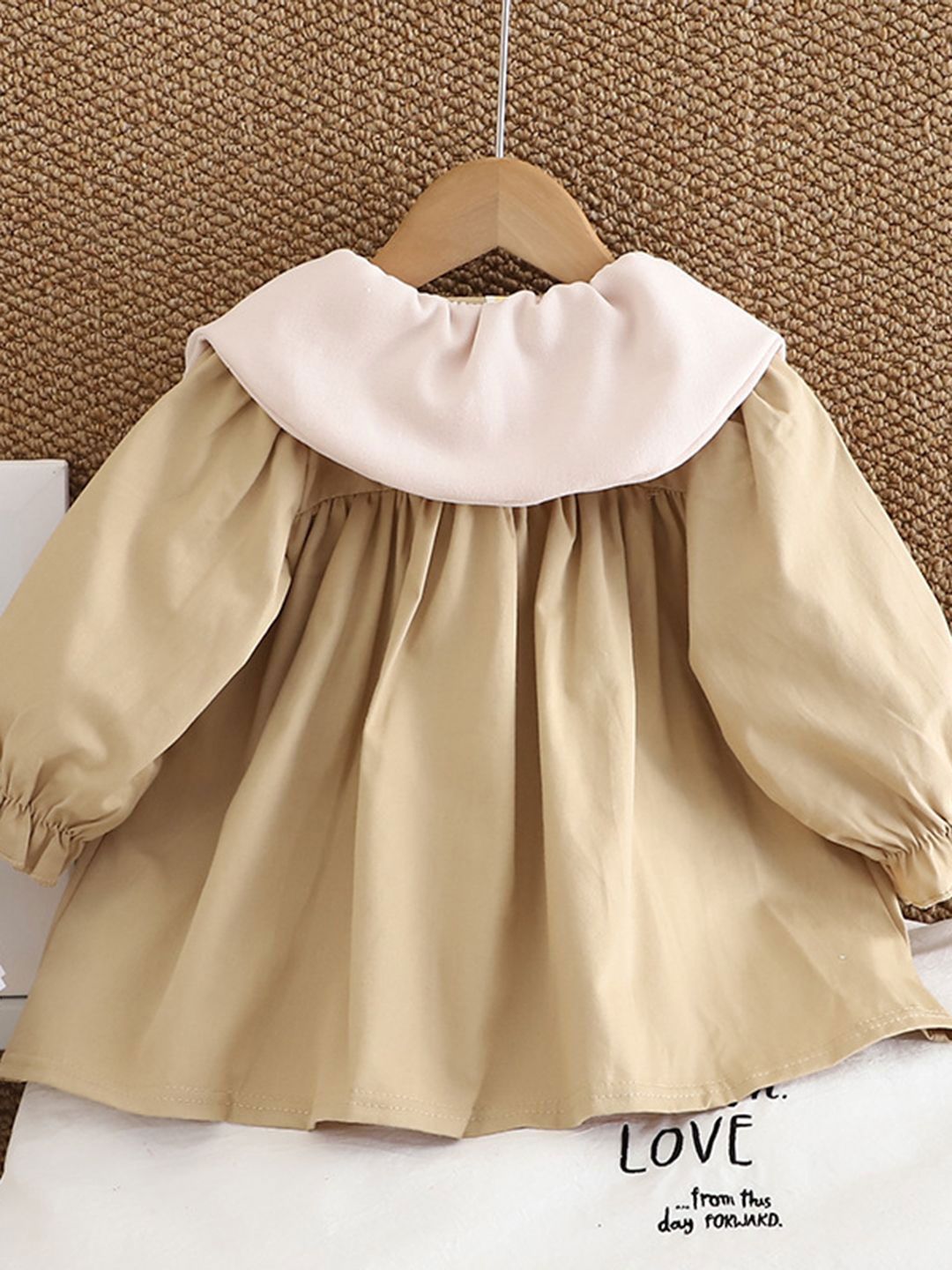 YK Girls Peter Pan Collar A-Line Dress