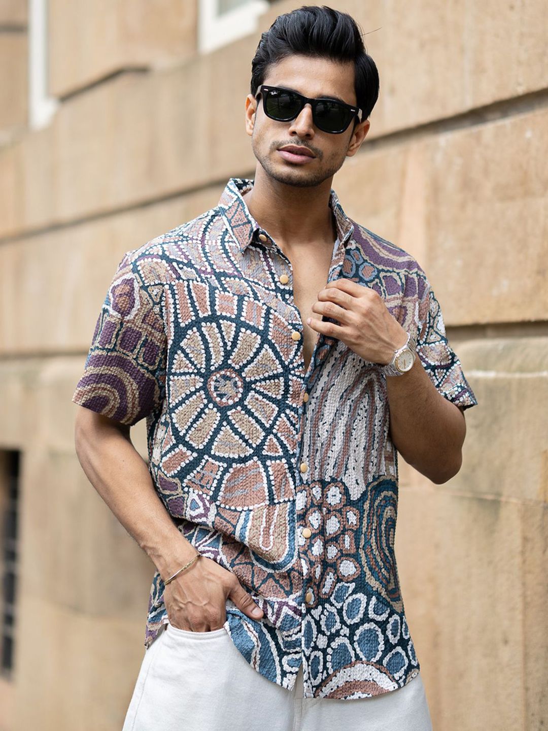 Powerlook Men Printed Casual Shirt