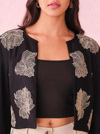 AND Printed Open Front Shrug