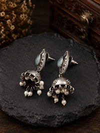 PANASH Teardrop Shaped Jhumkas Earrings