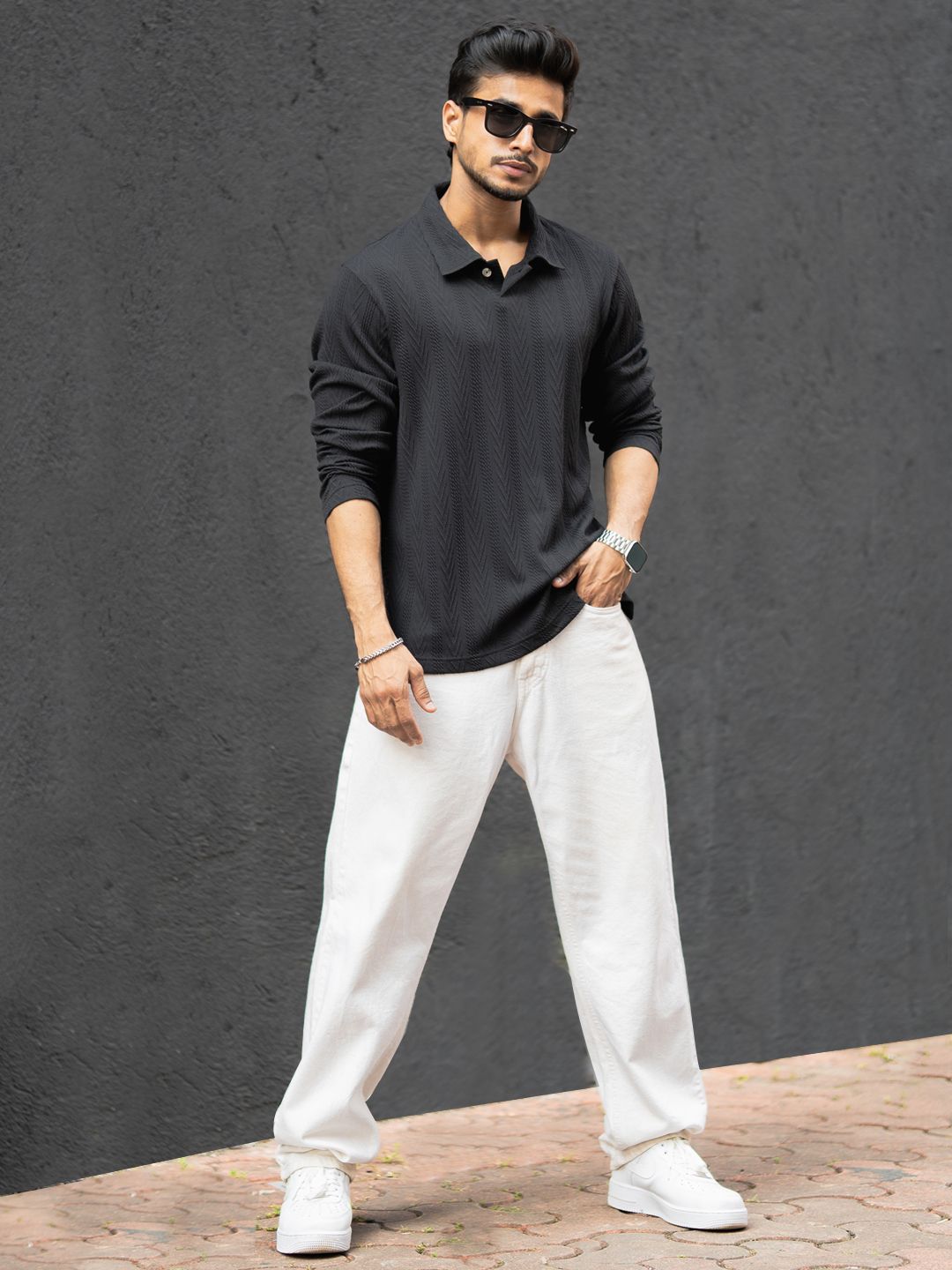 Powerlook Men Polo Collar T-shirt