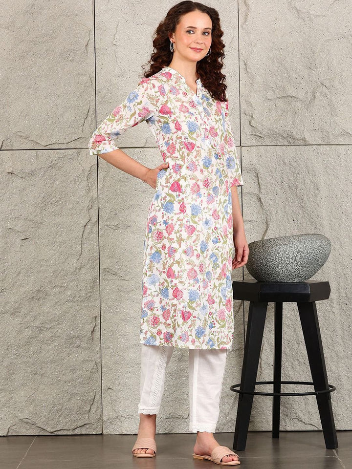 W Women Floral Kurta