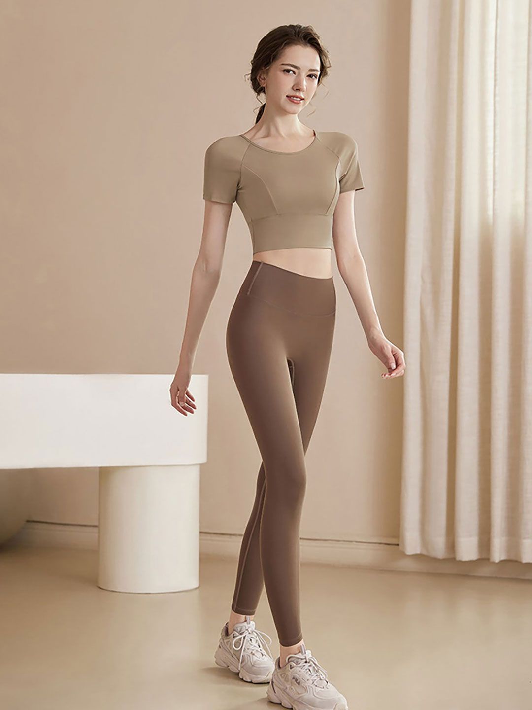 HRX by Hrithik Roshan Women Solid Styled Back Crop Top