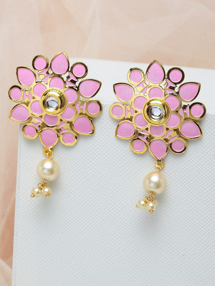Anting-anting Drop Kontemporari Anouk Saduran Emas