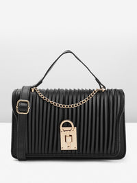 DressBerry Textured Structured Satchel