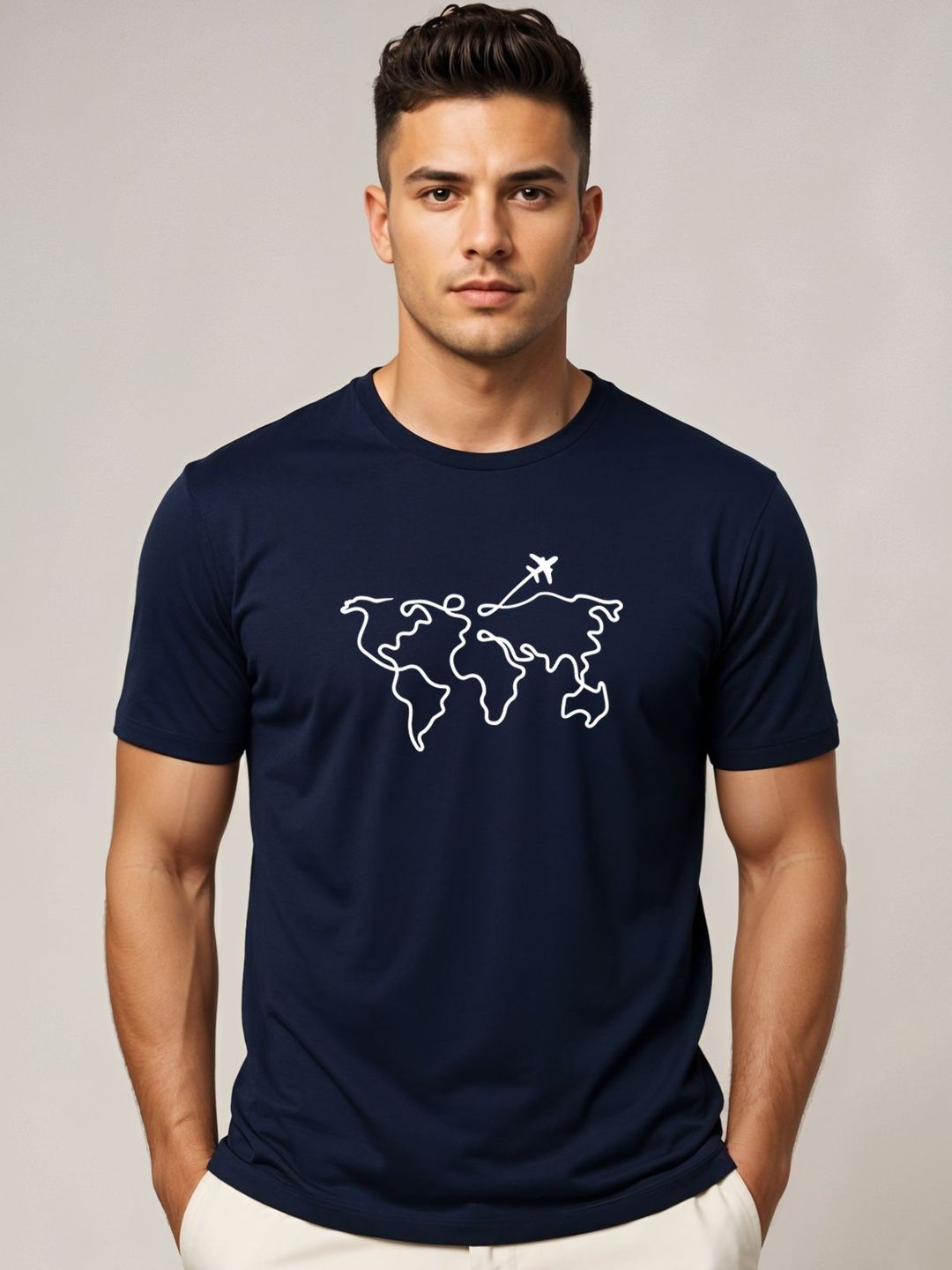 ADRO Men Printed T-shirt