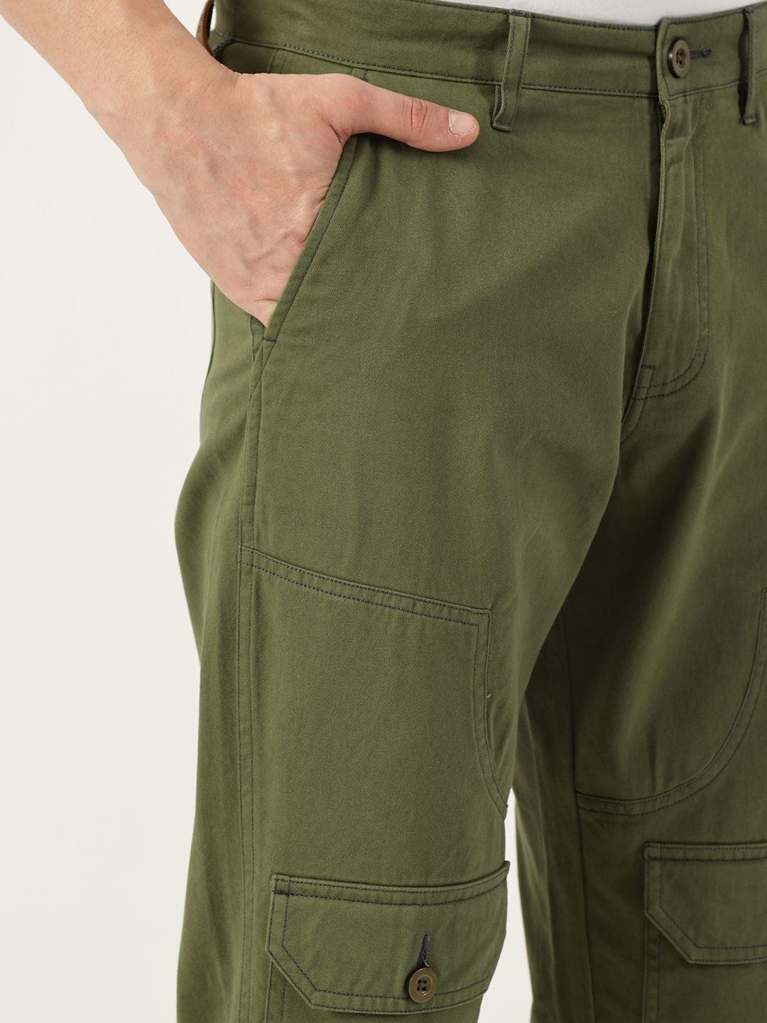 Thomas Scott Men Smart Regular Fit Mid-Rise Cotton Trousers