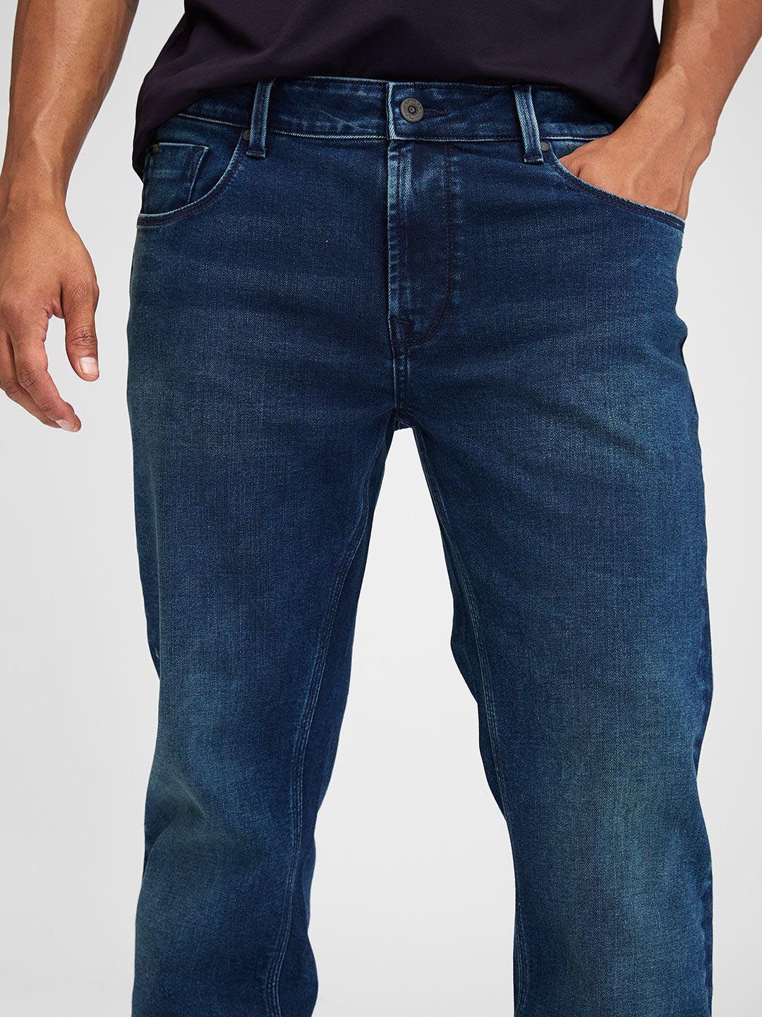 SPYKAR Men Light Fade Regular Fit Mid Rise Stretchable Jeans