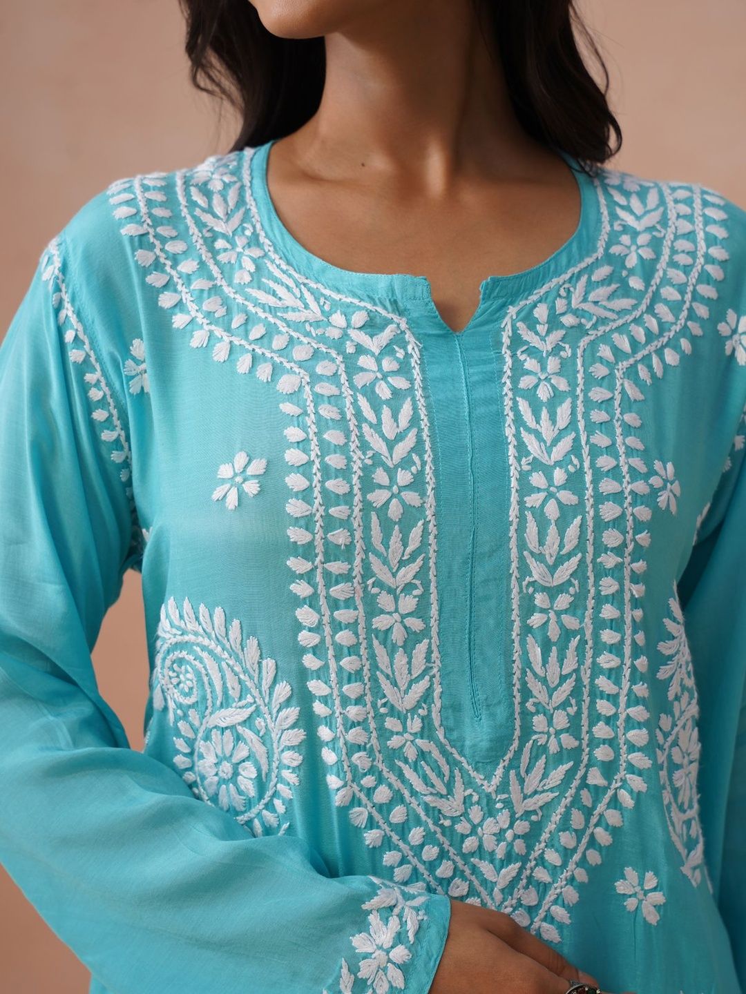 House of Chikankari Women Ethnic Motifs Embroidered Chikankari Kurta
