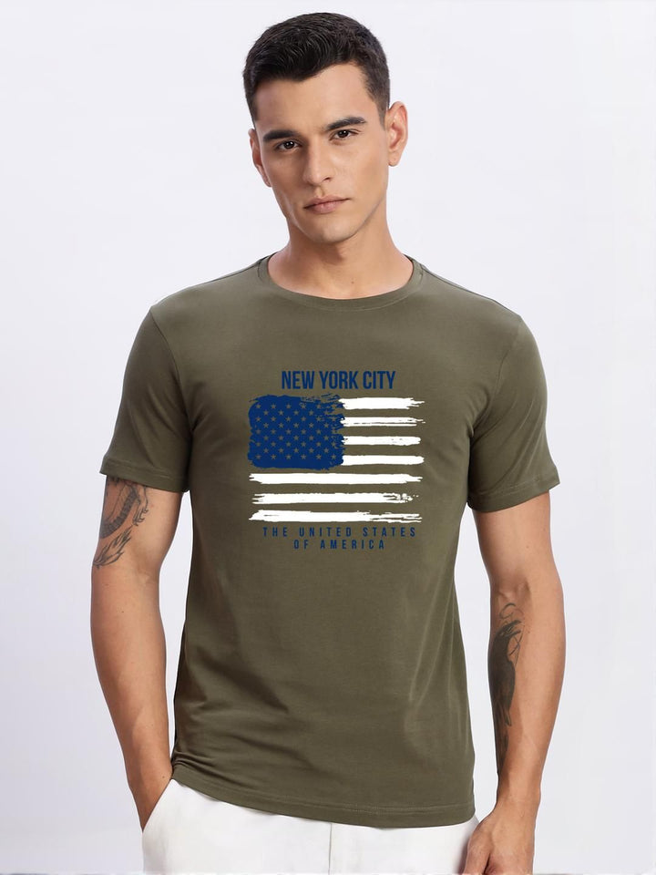 ADRO Men Olive Tshirts