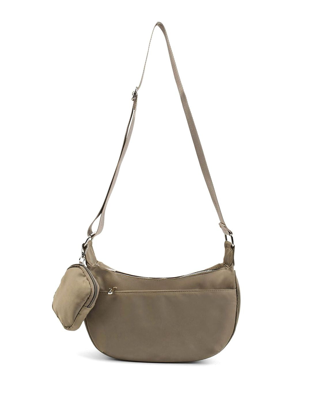 Lino Perros Unisex Solid Structured Sling Bag With Pouch