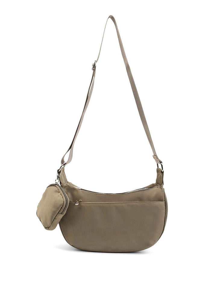 Lino Perros Unisex Solid Structured Sling Bag With Pouch