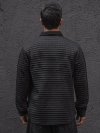 Powerlook Men Spread Collar Textured Relaxed Fit Casual Shirt