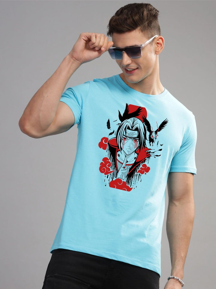 ADRO Men Printed Applique T-shirt