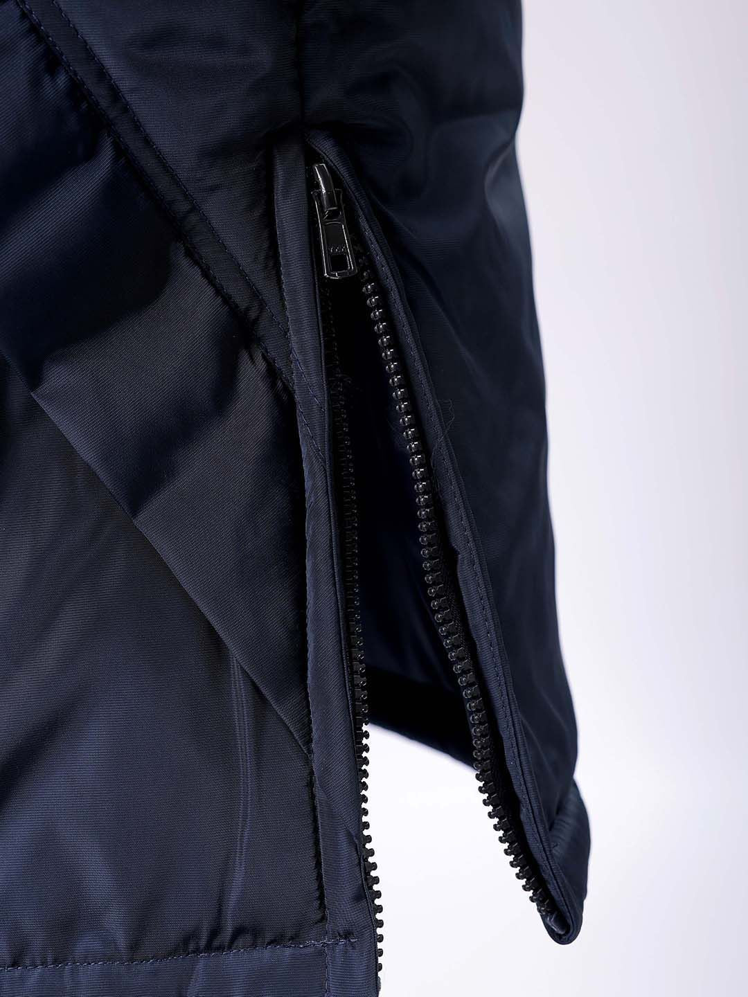 The Indian Garage Co Men Hooded Slim Fit Bomber Jacket