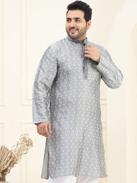 SOJANYA PLUS Paisley Printed Mandarin Collar Kurta Lurus Biasa