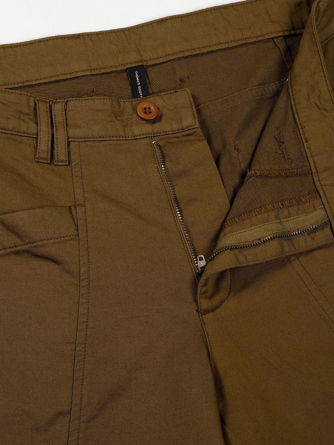 Thomas Scott Men Smart Easy Wash Cargos Trousers
