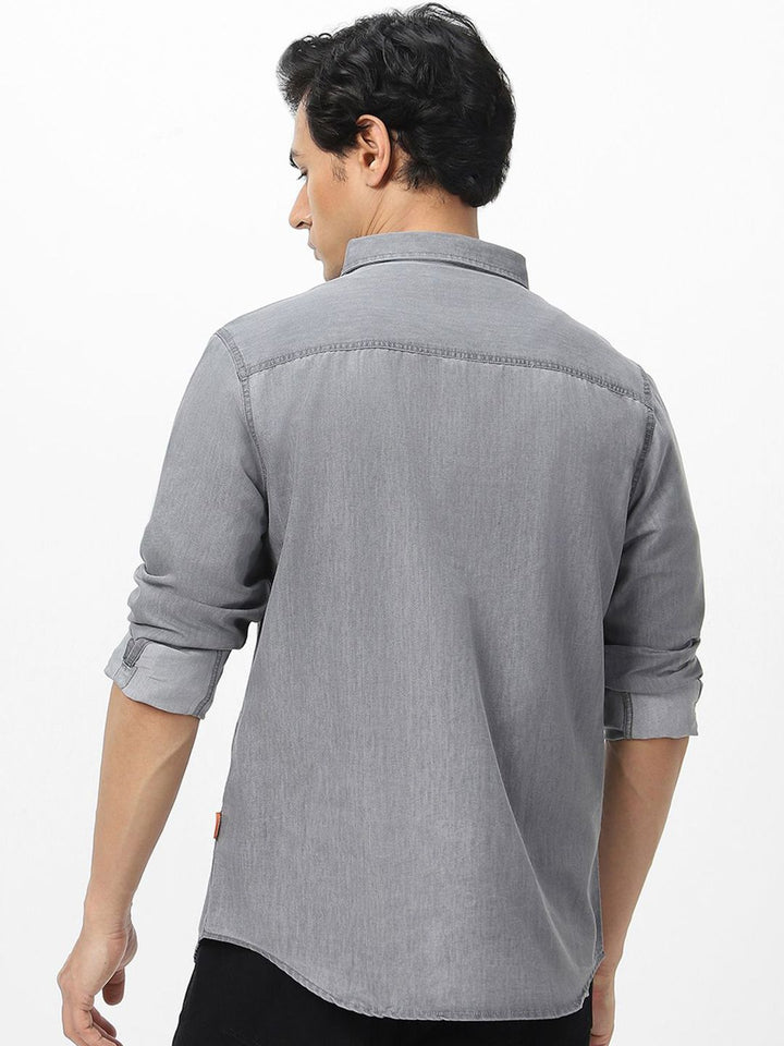 Urbano Fashion Men Full Sleeve Regular Fit Casual Denim Shirt