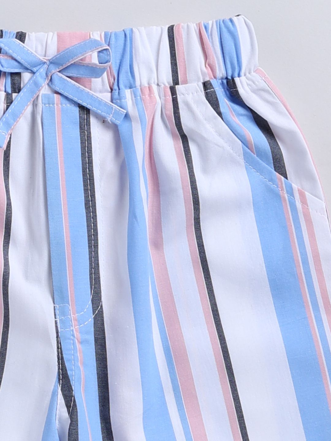Moms Love Infant Boys Striped Pure Cotton Clothing Set