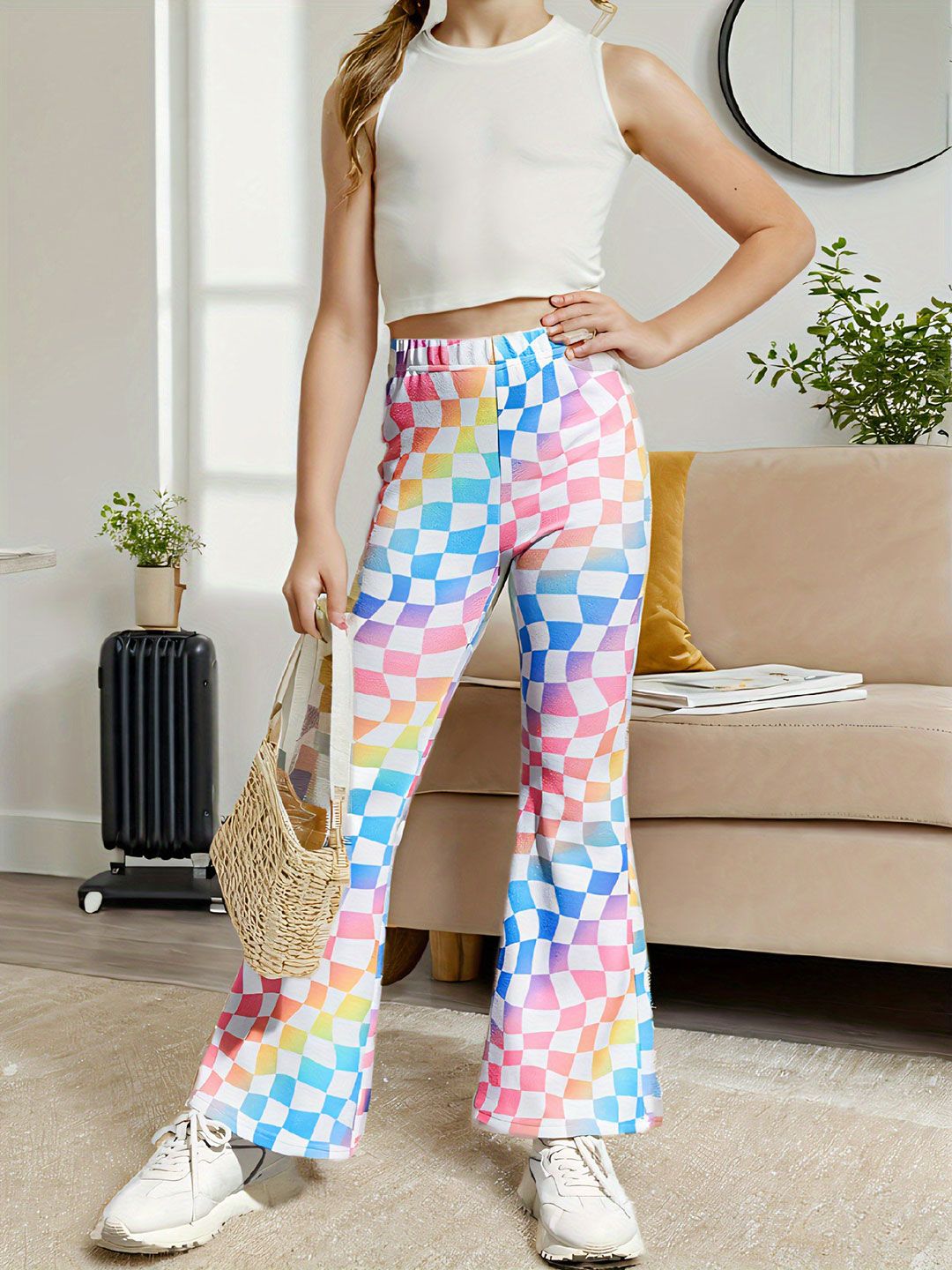 YK Girls Smart Slim Fit Trousers