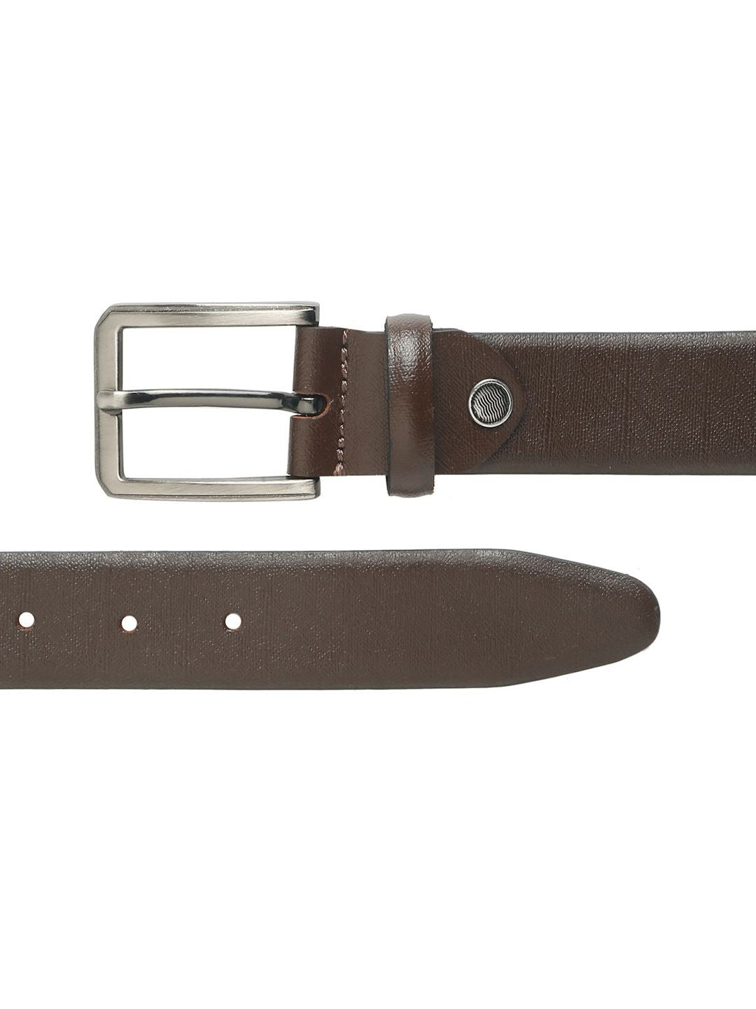 Teakwood Leathers Men Textured Leather Formal Belt