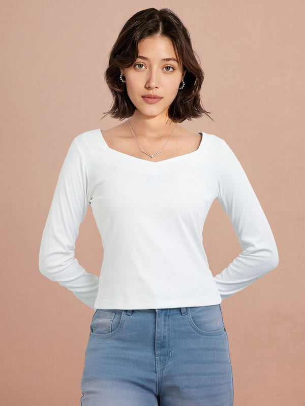 DressBerry Sweetheart Neck Top