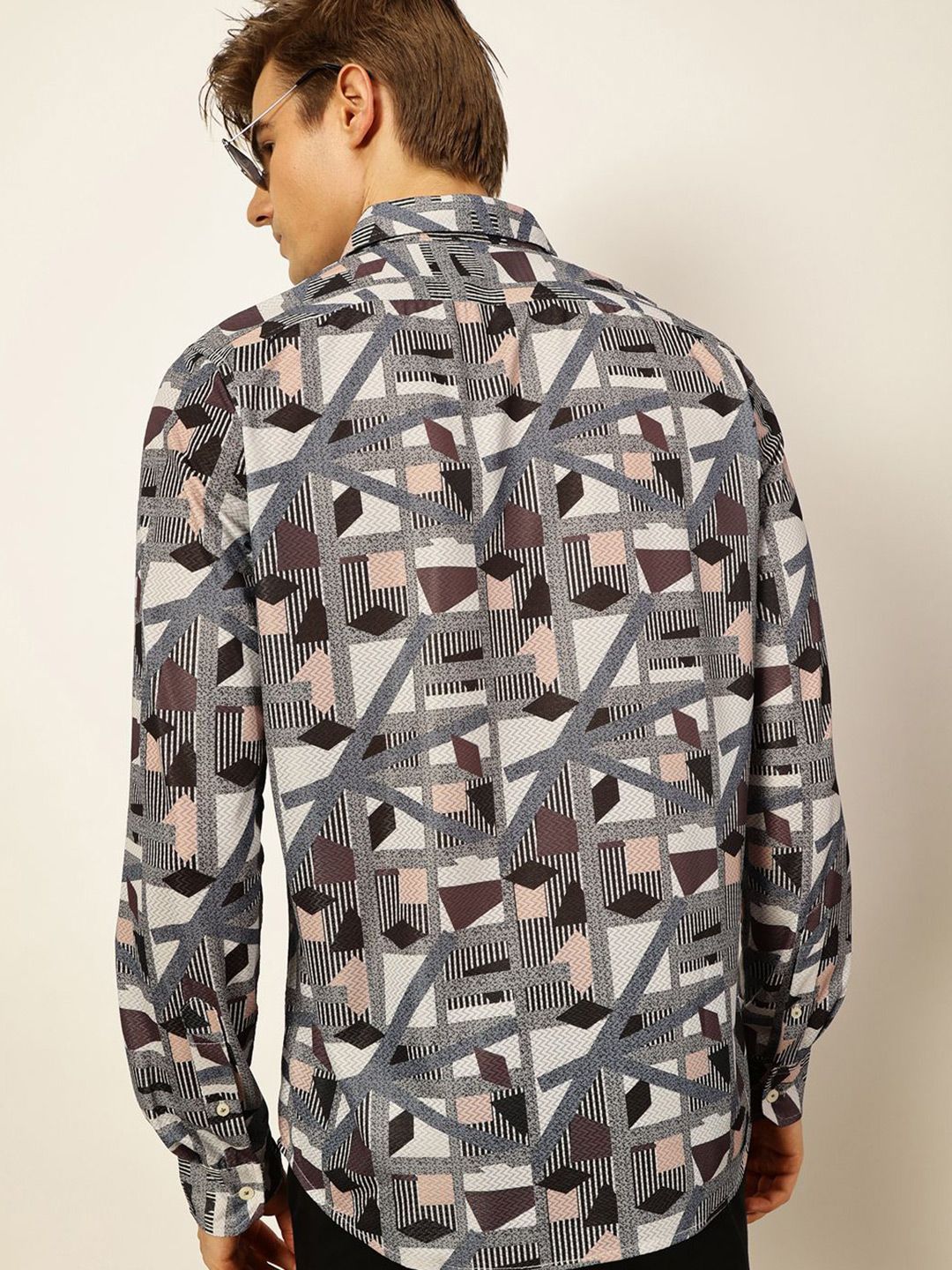 Thomas Scott Men Premium Slim Fit Opaque Printed Casual Shirt
