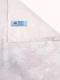 Myntra Elegant Homes Grey & White Floral 400 TC King Bedsheet with 2 Pillow Covers