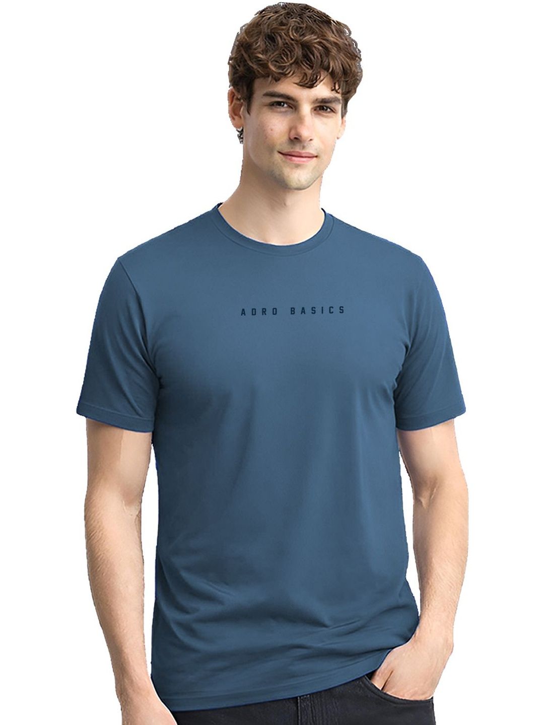 ADRO Men Typography Printed T-shirt