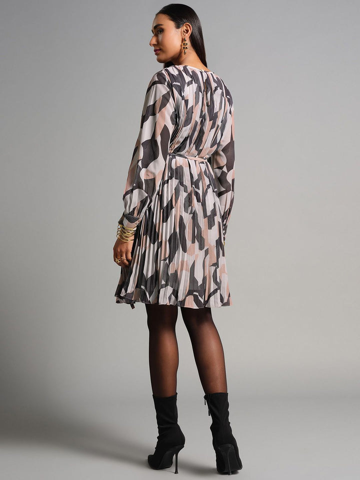 AND Women Printed A-Line Dress