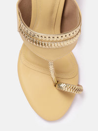 House of Pataudi Open Toe Slim Heels
