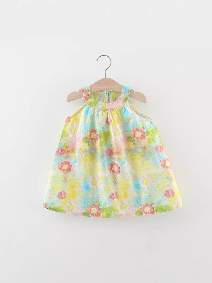 YK Floral Print A-Line Dress