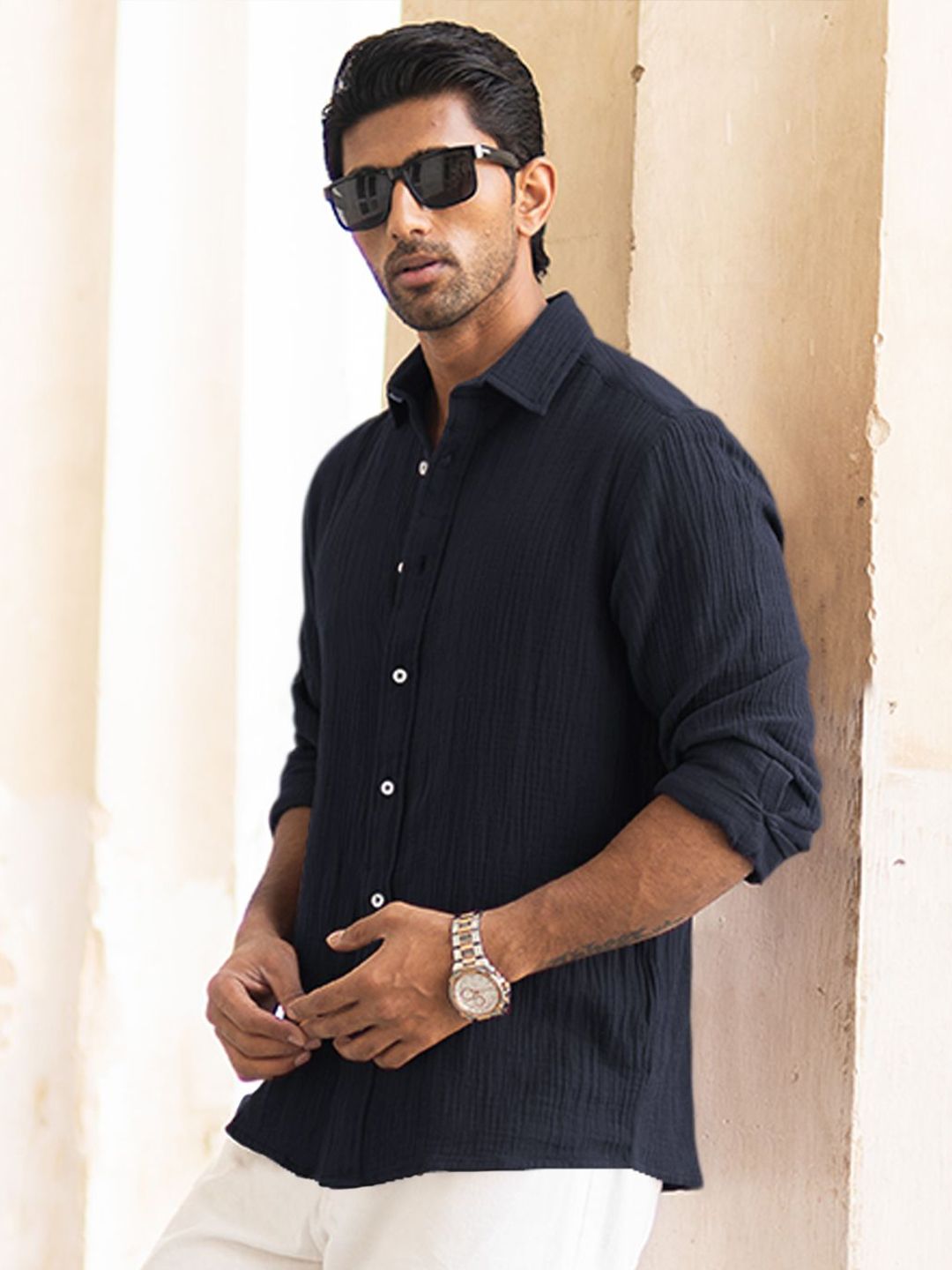 Powerlook Men Opaque Casual Shirt