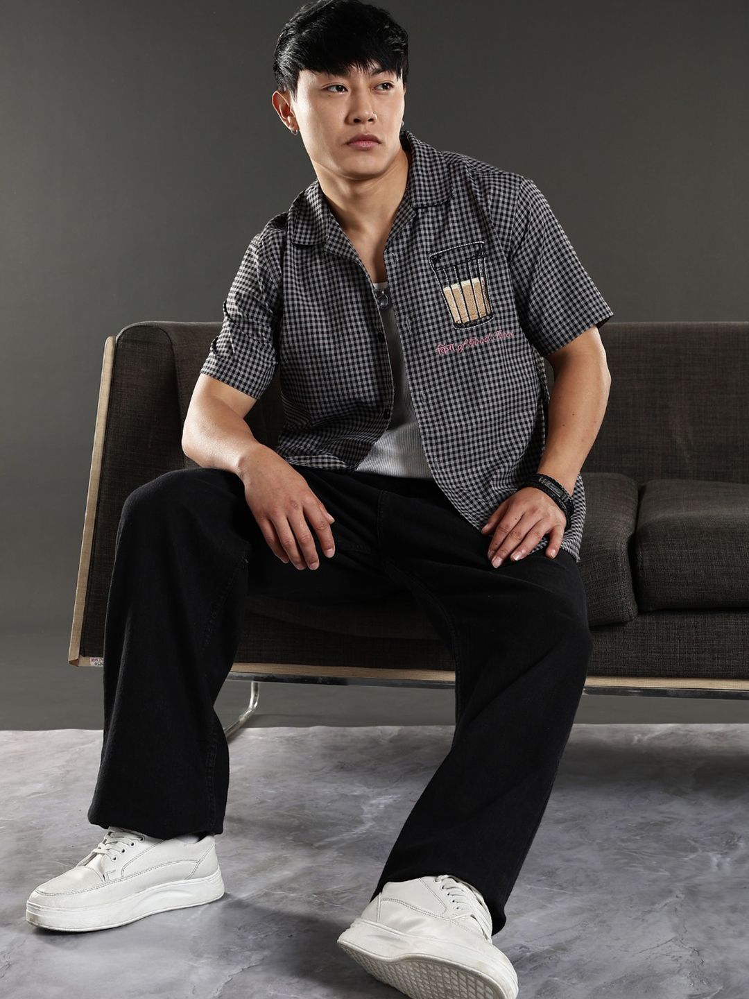 Eszett Chai Berpetak Baju Kapas Kolar Cuba