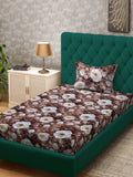 Klotthe Floral Printed Dilengkapi 300TC Single Cadar 7D Dengan Sarung Bantal-2.25 m x 1.5 m