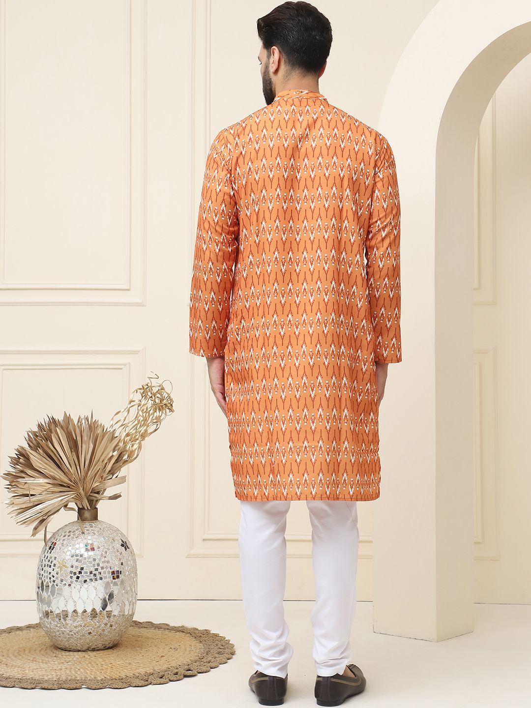 SOJANYA Ethnic Motifs Printed Regular Pure Cotton Kurta With Pyjama