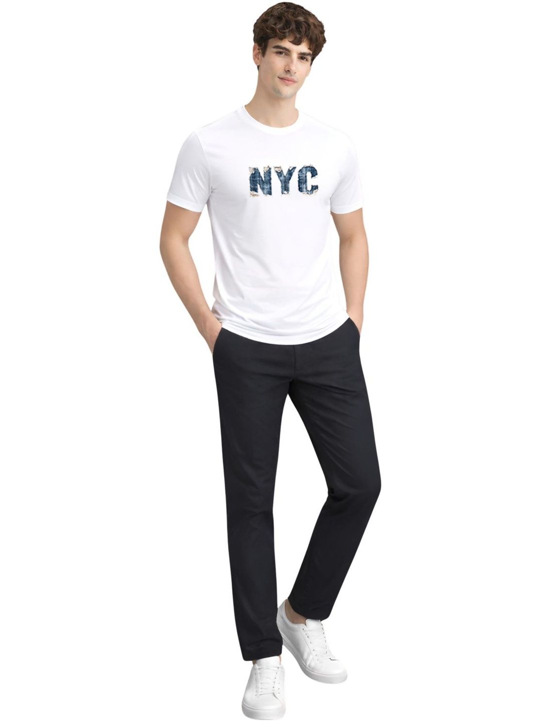 ADRO Men Typography Printed T-shirt