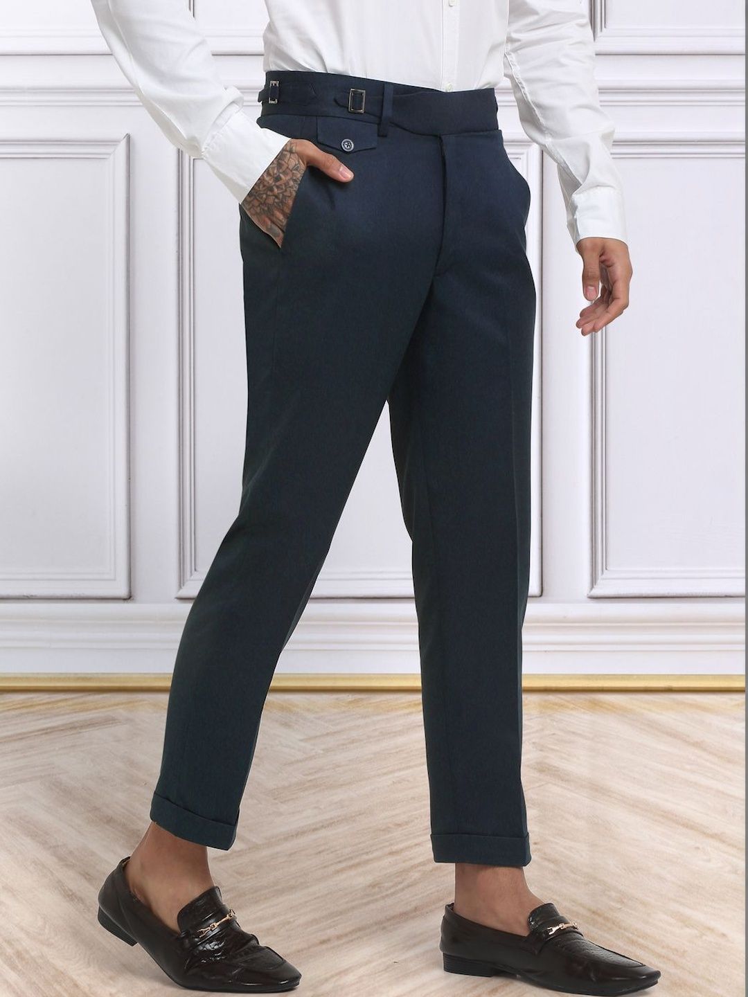 Moda Rapido Men Slim Fit Easy Wash Trousers